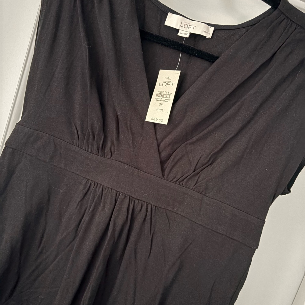 Black Cap-sleeve Dress